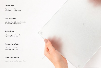 Cubre vitrocerámica en formato cuadrado semitransparente