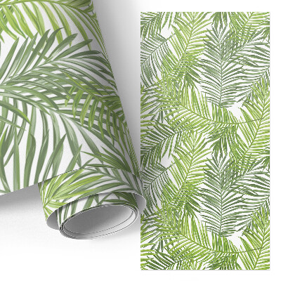 Papel adhesivo para mueble con diseño de hojas tropicales