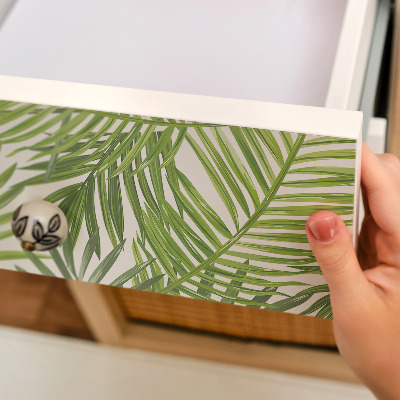 Papel adhesivo para mueble Hojas tropicales