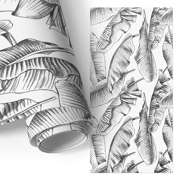 Papel para forrar mueble Hojas de plátano