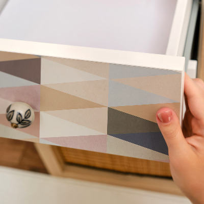 Pegatina para mueble Geometría pastel