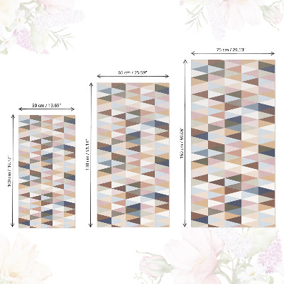 Pegatina para mueble Geometría pastel