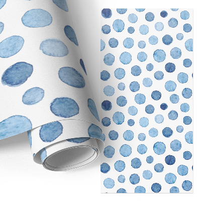 Papel adhesivo para mueble Puntos azules
