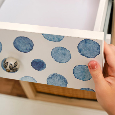 Papel adhesivo para mueble Puntos azules