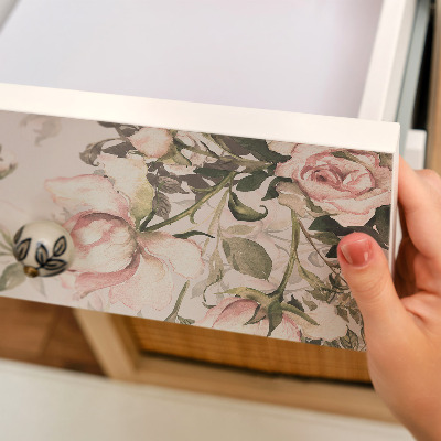 Vinilo adhesivo para mueble Flores antiguas