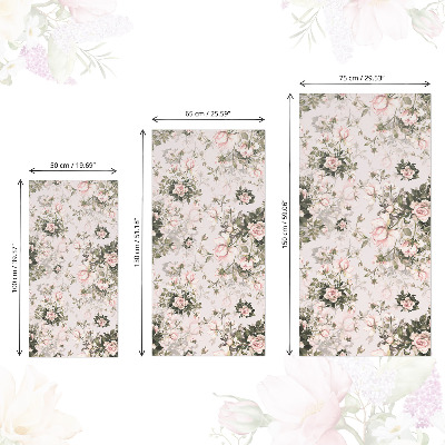 Vinilo adhesivo para mueble Flores antiguas