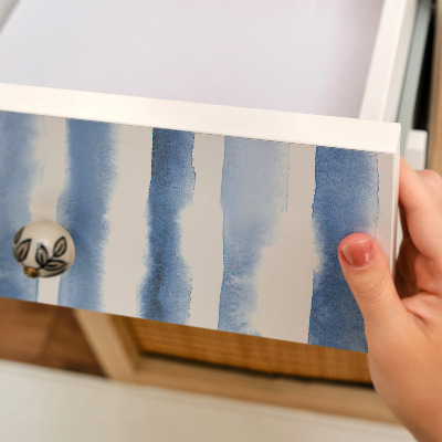 Papel pintado para mueble Rayas azules