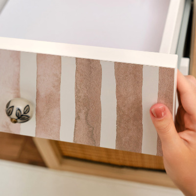 Papel para forrar mueble Rayas beige