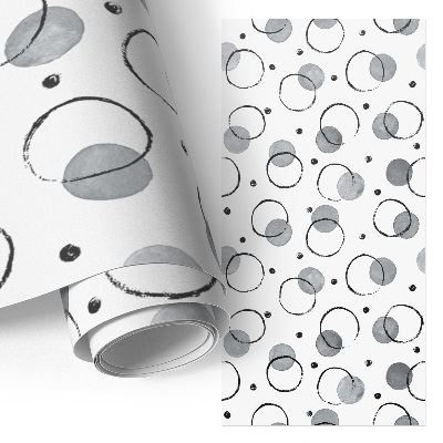 Papel pintado para mueble con diseño de círculos creativos