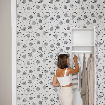 Papel pintado para mueble Círculos creativos