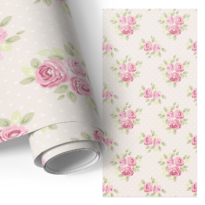 Papel para forrar mueble con estampado floral