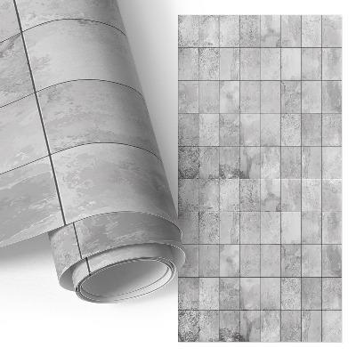 Pegatina para mueble con diseño de azulejos grises