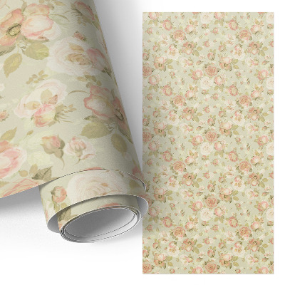 Papel adhesivo para mueble con estampado floral