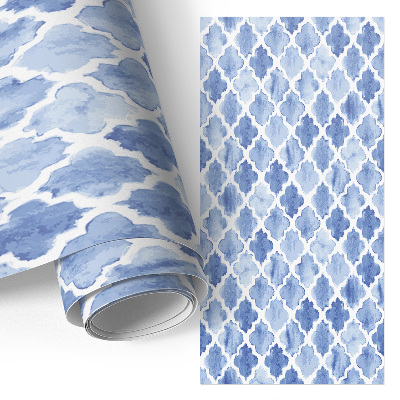 Papel pintado para mueble con un diseño de mosaico en acuarela