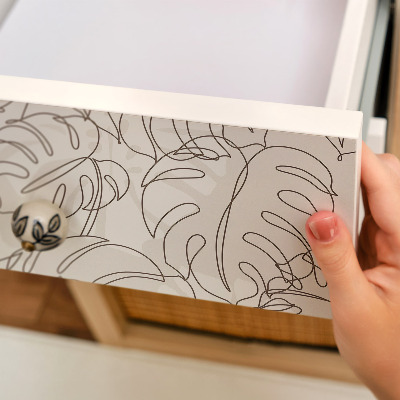 Papel pintado para mueble Hojas de monstera