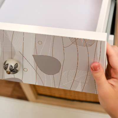 Pegatina para mueble Patrón de hojas