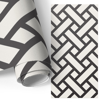 Papel adhesivo para mueble con diseño de trenza sencilla