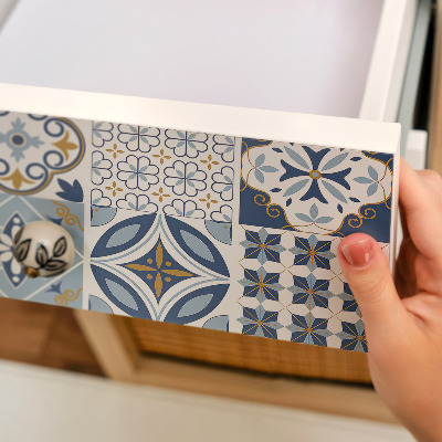 Papel pintado para mueble Azulejos retro