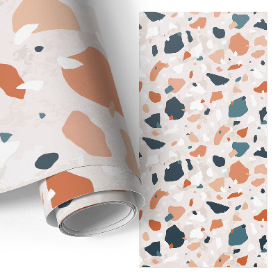 Vinilo adhesivo para mueble con un patrón colorido