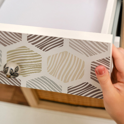 Pegatina para mueble Mosaico hexagonal