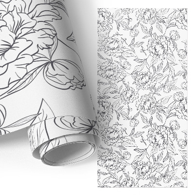 Papel para forrar mueble con estampado floral