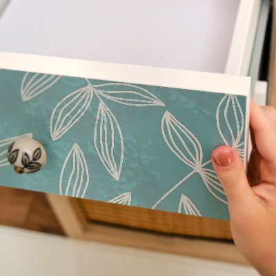 Papel pintado para mueble con un patrón de planta