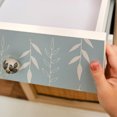 Papel para forrar mueble Motivo de hojas