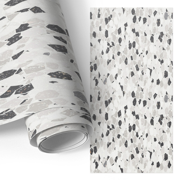 Vinilo adhesivo para mueble con diseño de mosaico abstracto