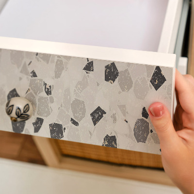 Vinilo adhesivo para mueble con diseño de mosaico abstracto