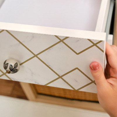 Papel pintado para mueble Geometría del mármol