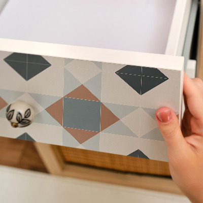 Pegatina para mueble Composición geométrica
