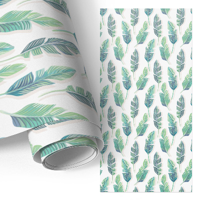 Papel para forrar mueble con diseño de hojas tropicales
