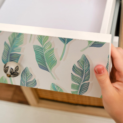 Papel para forrar mueble Hojas tropicales