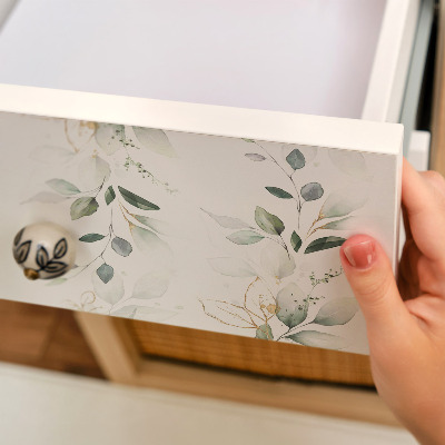 Papel adhesivo para mueble con motivo vegetal