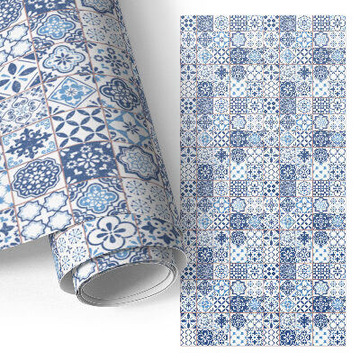 Vinilo adhesivo para mueble Mosaico azul