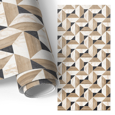 Pegatina para mueble con diseño de madera y mármol