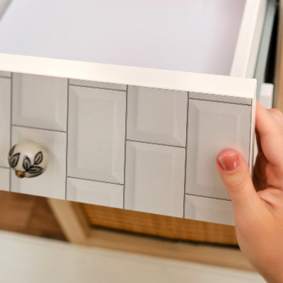 Papel para forrar mueble Azulejos blancos