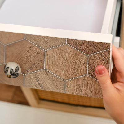 Pegatina para mueble Mosaico de madera