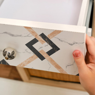 Papel para forrar mueble Trenza sobre mármol