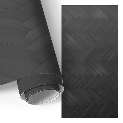 Vinilo para mueble con diseño de espiga en tono oscuro