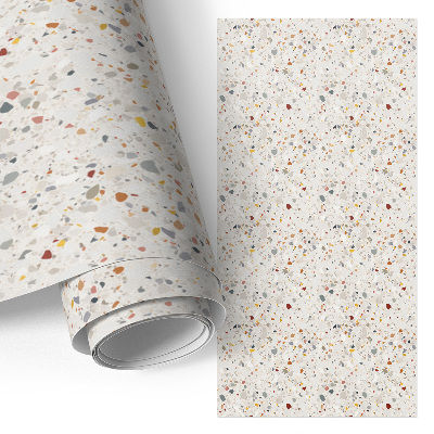 Papel adhesivo para mueble con diseño de mosaico de terrazo