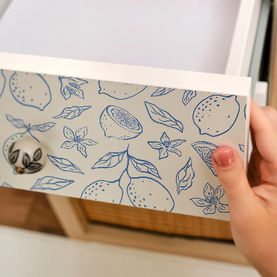 Vinilo adhesivo para mueble Patrón cítrico