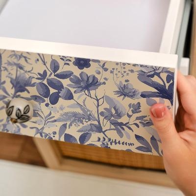 Pegatina para mueble Estampado floral
