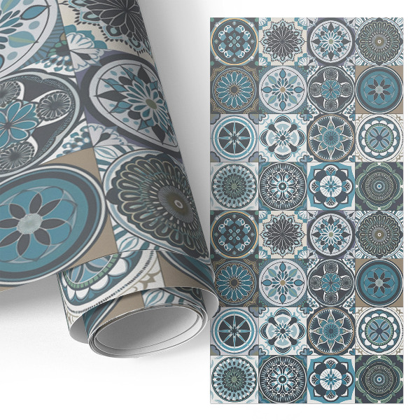 Papel para forrar mueble Azulejos de mandala