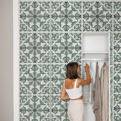 Vinilo para mueble Adorno verde