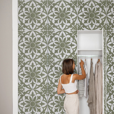 Papel adhesivo para mueble Hojas verdes