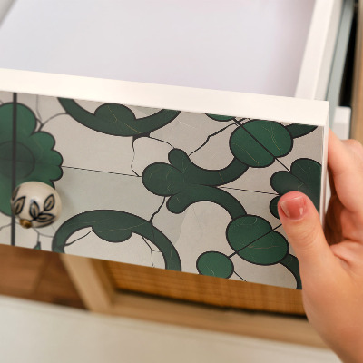 Vinilo adhesivo para mueble Adornos verdes