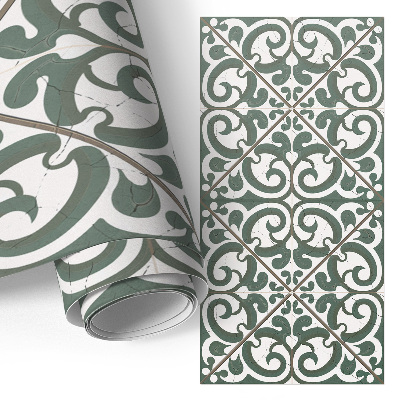 Papel para forrar mueble con diseño de remolinos de plantas