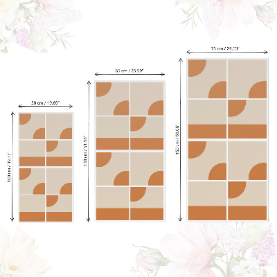 Vinilo para mueble Formas vintage