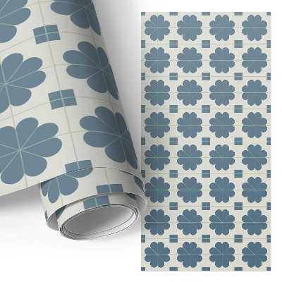 Vinilo adhesivo para mueble con diseño de geometría floral